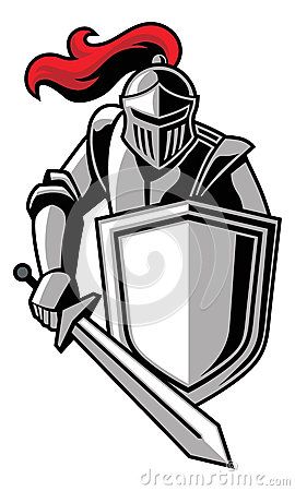 Knight Helmet Illustration, Knight With Shield, Knight Mascot, Knight Cartoon, Shield Drawing, Metal Helmet, Mascot Illustration, Knight Helmet, Knight Shield