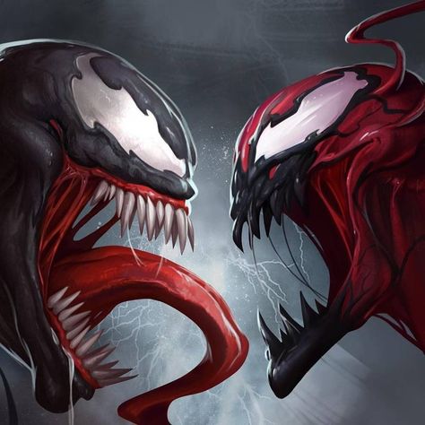 Venom V carnage by MLGBENDYGAMEROFFICIL on DeviantArt Venom Wallpaper, Venom Carnage, Art Spiderman, Carnage Marvel, Symbiotes Marvel, Venom Art, Venom Comics, Alien Artwork, Comic Villains