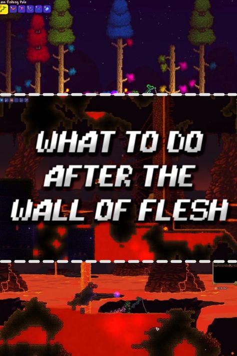 A long time ago, in a world before Terraria version 1.1, Skeletron was the final boss of the game. I started playing the game years ago on 1.1, and ever since then, the game has been massively updated.So here I'll give you the best guide possible in the shortest amount of time. I’ll even give you tips on beating some of the hardest bosses, so normal and expert mode players will both benefit. Read here to learn more. #terraria #gamevoyagers #videogames #gaming Terraria Tips And Tricks, Cool Terraria Builds, Wall Of Flesh Terraria, Wall Of Flesh, Terraria Best Builds, Terraria Game, Terraria Tips, Final Boss, Terraria