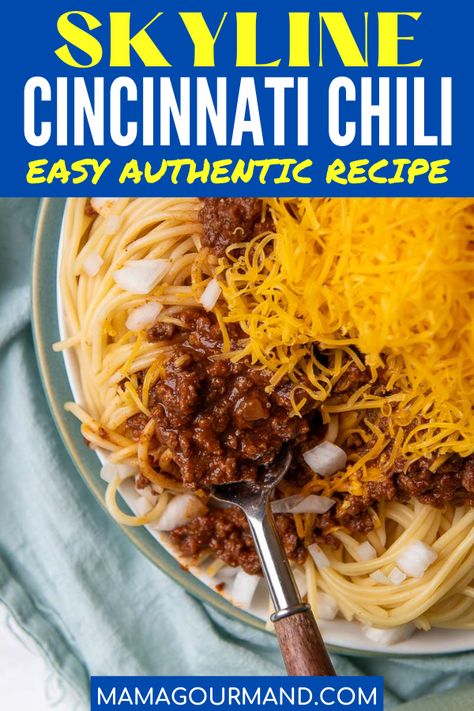 Instant Pot Cincinnati Chili, Cincinnati Chili Recipe Skyline, Crockpot Skyline Chili, Cincinnati Chilli Recipes, Skyline Cincinnati Chili Recipe, Easy Cincinnati Chili Recipe, Cincinnati Chili Instant Pot, Skyline Chili Crockpot, Chili Over Spaghetti