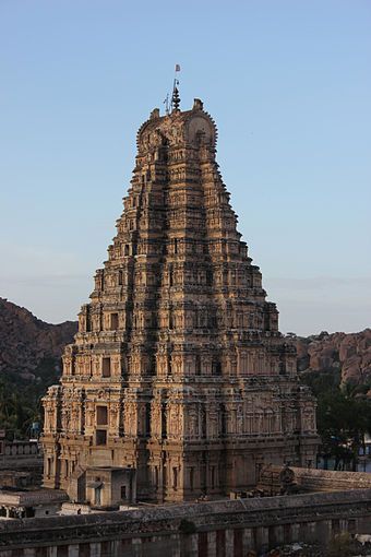 Vijayanagara Architecture, Virupaksha Temple Hampi, Virupaksha Temple, Hampi Karnataka, World Famous Buildings, Temple India, Indian Temple Architecture, Monumental Architecture, Hindu Temples