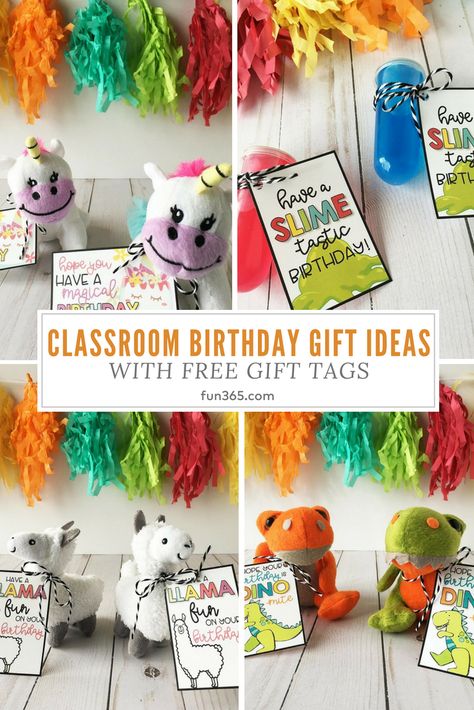 Celebrate your students' birthdays with these creative student gifts. Each comes with a free printable! See how Becca from Foxwell Forest made these adorable birthday gifts kids are sure to love. Birthday Gift For Preschool Student, Birthday Favor For Classmates, Classroom Birthday Gifts For Students, Birthday Gifts For Preschool Students, Preschool Birthday Gifts From Teacher, Student Birthday Ideas From Teacher, Teacher Birthday Gifts To Students, Classroom Birthday Gifts From Teacher, Class Birthday Gifts