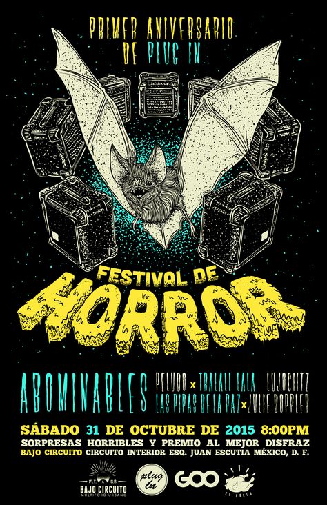 Horror Film Festival Poster, Film Festival Poster, Festival Poster, Cow Bell, Horror Film, Festival Posters, Horror Films, Illustrations Posters, Film Festival