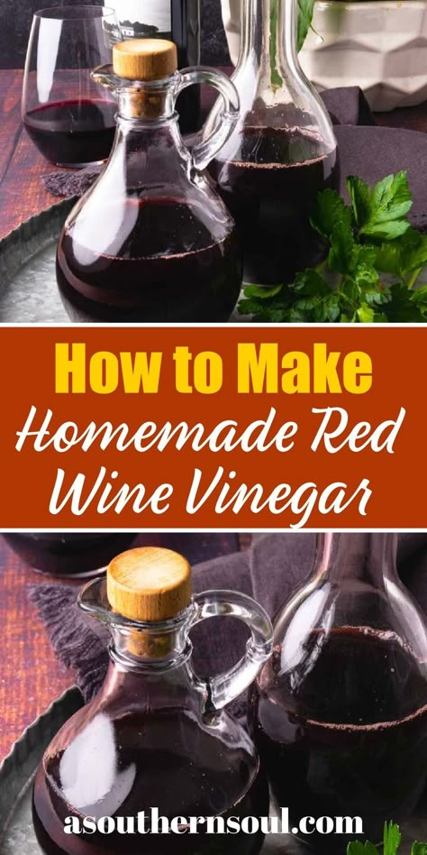 Red Wine Vinegar Recipes Dinners, Flavored Vinegar Recipes How To Make, Flavored Vinegar Recipes, Homemade Mirin, Recipes With Red Wine Vinegar, How To Make Red Wine Vinegar, Making Vinegar From Scratch, Leftover Red Wine Recipes, Diy Red Wine Vinegar