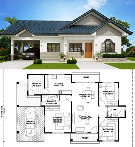 4 Bedroom Bungalow Floor Plans, House Plan App, Small House Blueprints, Bungalow Style House, Bungalow Style House Plans, Affordable House Plans, Cottage Style House Plans, Building House Plans Designs, Building Plans House