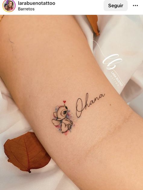 Elephant Family Tattoo, Tattoos Woman, Ohana Tattoo, Hip Thigh Tattoos, Stitch Tattoo, Muster Tattoos, Small Girl Tattoos, Geniale Tattoos, Forearm Tattoo Women