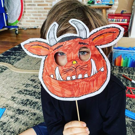 Gruffalo Mask download Gruffalo Masks Printable, The Gruffalo Craft, Gruffalo Mask, Gruffalo Activities Eyfs, Gruffalo Craft, The Gruffalo Activities, Musical Storytelling, Letter G Crafts, Gruffalo Activities