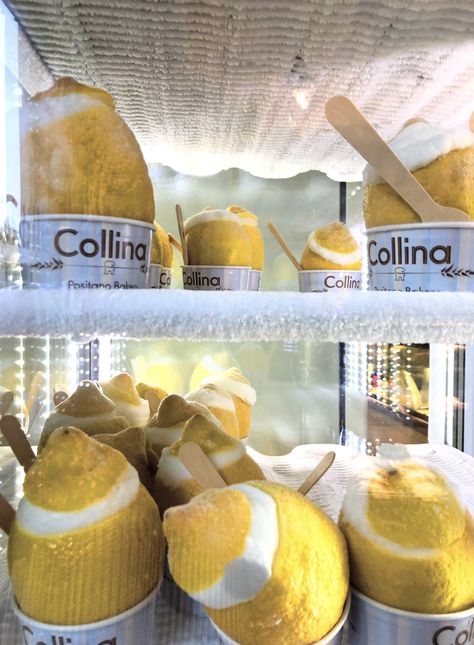 #collina #lemon #icecream #yummm #Positano #italy Positano Food, Positano Party, Amalfi Party, Positano Italy Aesthetic, Pasta House, Lemon Ice Cream, Lemon Ice, Lemon Bread, Lemon Sorbet