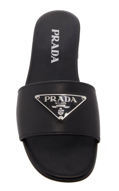 Prada Logo Slides Prada Slides, Shoes Png, Luxury Slippers, Adidas X Wales Bonner, Prada Sandals, Trendy Heels, Prada Fashion, Cute Shoes Heels, Prada Logo