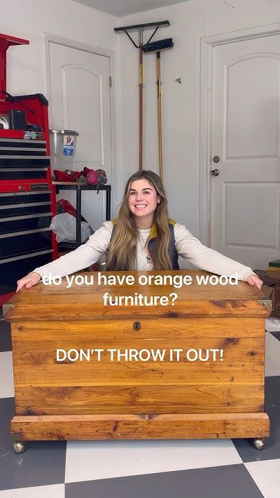 How to turn orange wood furniture into pottery barn look-a-like! Easy Wh... Orange Wood Furniture, Bleach Wood, Waterfall Furniture, Lint Free Cloth, Real Milk Paint, Orange Furniture, Diy Furniture Flip, White Washing, Refinishing Furniture Diy