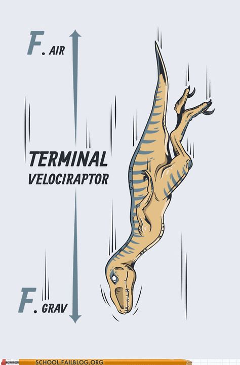 Totally using this next time I have to teach it.... Physics Comics, Dinosaur Puns, Physics Jokes, Physics Memes, Nerdy Jokes, Physics Humor, Science Puns, Nerd Jokes, Chemistry Jokes