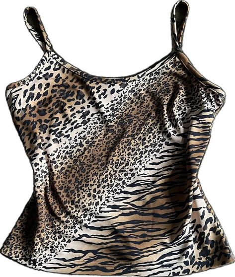 2000s Tank Top, Leopard Cami, Tank Top Y2k, 2000s Grunge, Bella Hadid, Tank Top Cami, Cami Tanks, Y2k 2000s, Tank Top