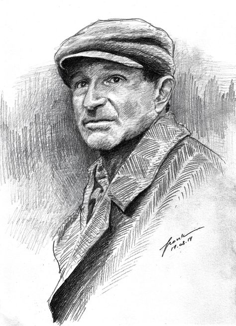 Robin Williams ©2014 FrankGo Robin Williams Art, O Captain My Captain, In Memorium, Captain My Captain, Drawing Book, Graphite Drawings, Robin Williams, Art Appreciation, Human Figure