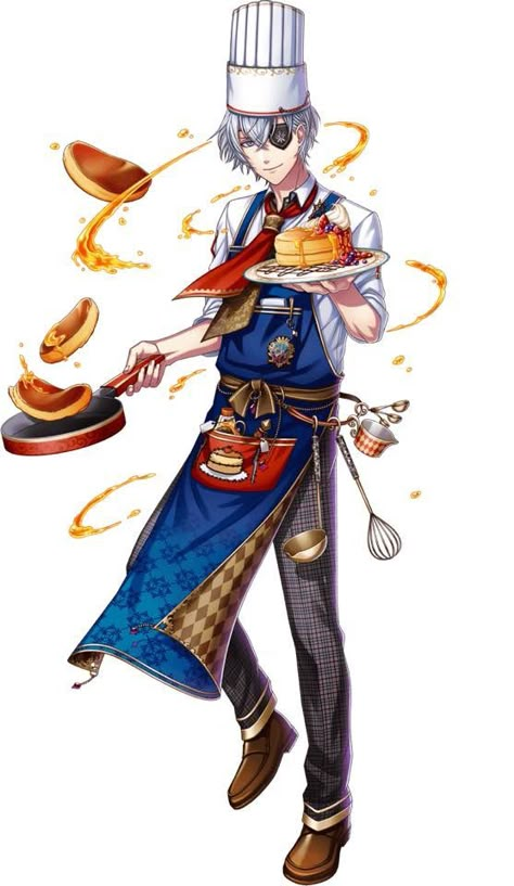 Yume 100, Chef Clothes, Food Fantasy, Cultural Festival, Character Design Male, Dnd Characters, Character Outfits, Art Reference Photos