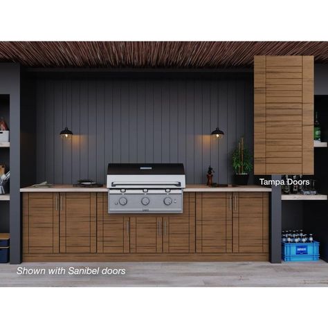 Outdoor Kitchen Fridge, Home Depot Kitchen Cabinets, Kitchen Cabinet Island, Outdoor Cabinetry, Outdoor Cabinets, Outdoor Kitchen Cabinet, Cabinet Island, Kitchen Set Cabinet, Modular Outdoor Kitchens