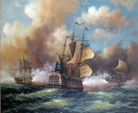 Ship Battle, Classical Oil Painting, Oversized Canvas Wall Art, Pirate Ship Art, Famous Art Pieces, Navi A Vela, Sea Battle, Cheap Wall Art, Old Sailing Ships