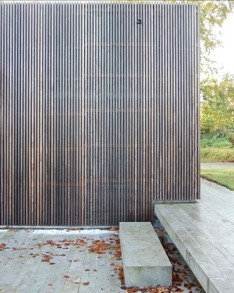 Batten Screen, Concrete Step, Timber Battens, Wood Architecture, Wooden Screen, Garden Steps, Timber Cladding, Outdoor Inspirations, Indoor Garden Ideas