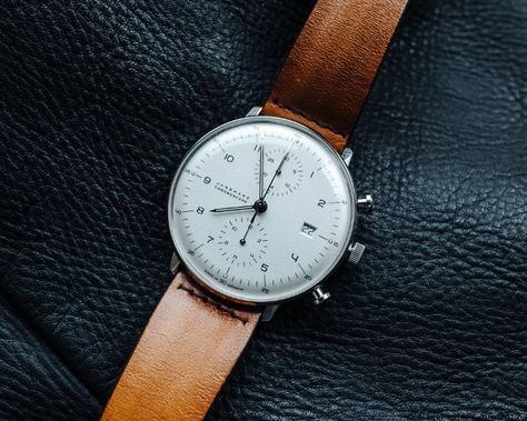 Junghans Max Bill Chronoscope, Max Bill Chronoscope, Junghans Max Bill, Minimal Watch, Dark Naturalism, Max Bill, Fancy Watches, Analog Clock, Men's Vintage Watch