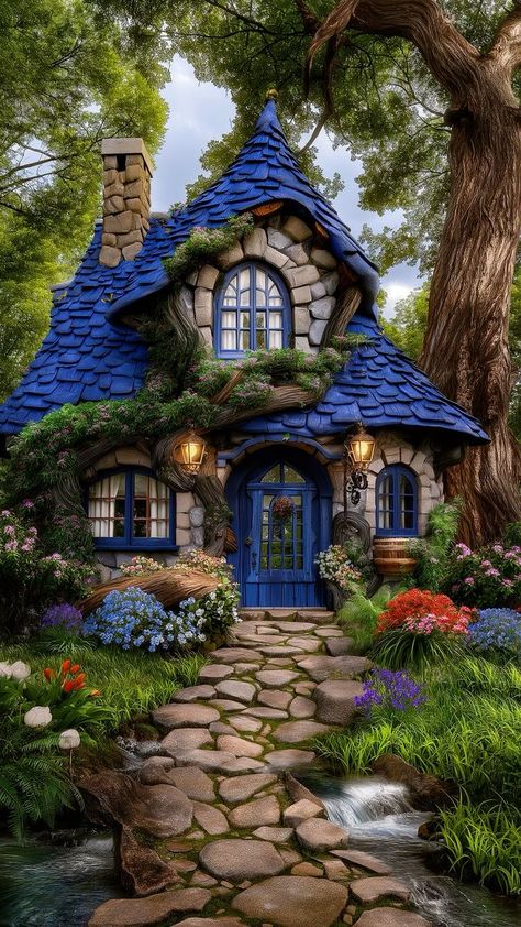 Fairytale House Exterior, Whimsical House Exterior, Fairytale Cottage Exterior, Storybook Cottage Interior, Victorian Cottage House, Elven House, Whimsical Architecture, Tiny Castle, Fairytale Houses