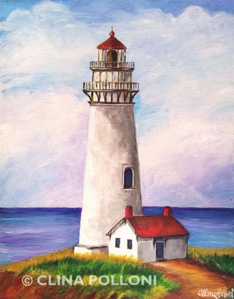 Lighthouse Drawing, Beach Art Painting, Lighthouse Painting, Lighthouse Pictures, Lighthouse Art, Watercolor Pictures, Ship Paintings, Painting Classes, Watercolor Paintings Easy