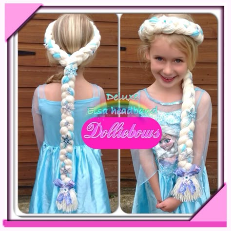 Frozen Braid, Elsa Headband, Elsa Braid, Frozen Diy, Elsa Party, Elsa Hair, Yarn Wig, Kids Tea Party, Frozen Kids