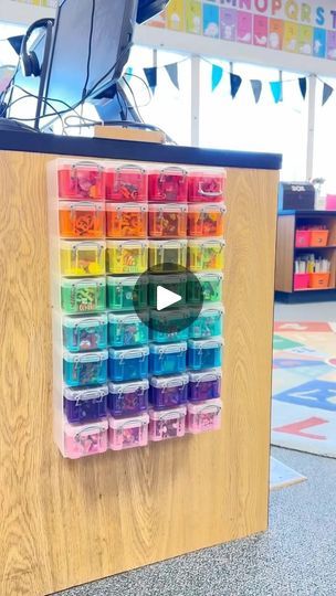 18K views · 939 reactions | Forever ✨obsessed✨ with these mini rainbow boxes (+ linked in profile)!⁣
⁣
I love to fill them with Target’s mini erasers for easy access as counters during math. ⁣
⁣
I have two sets here, and use command strips to attach to the cabinet. ⁣
⁣
Happy organizing! ✨⁣
⁣
https://amzn.to/3xDLXdb⁣ | Meredith Morgan • Miss M’s Reading Resources | missmskindergarten · Original audio Math Counters, Mini Erasers, The Cabinet, Reading Resources, Preschool Ideas, Command Strips, Linked In Profile, Elementary Math, Kindergarten Teachers