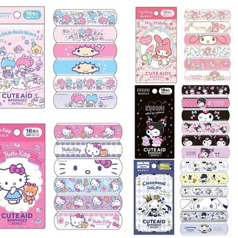 Sanrio Other | Sanrio Bandage Pack (Randomly Picked) | Color: Pink/Red | Size: Various #stickersprintable #stickersheets #funnystickers #stickerideas #aestheticstickers #cutestickers Toys Template, Kitty Crafts, Iphone Wallpaper Violet, Eye Drawings, Recovery Room, Paper Doll Printable Templates, Hello Kitty Printables, Hello Kitty Crafts, Paper Dolls Diy