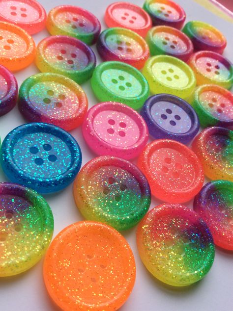 Neon resin buttons Neon Resin, 90s Costumes, Aesthetic Arcade, Eyestrain Art, Kidcore Aesthetic, Resin Buttons, Beaded Curtain, Alphabet Tracing Worksheets, Rainbow Connection