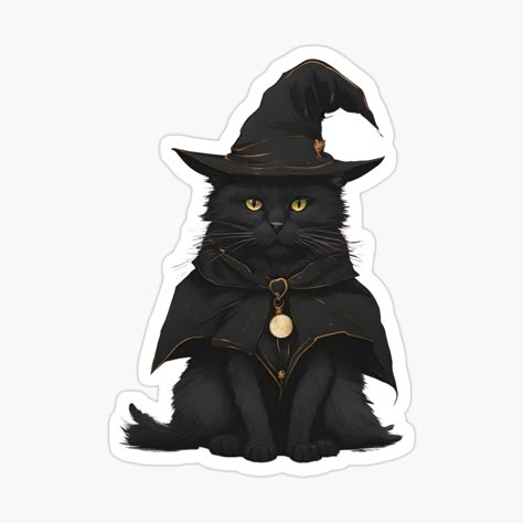 Halloween Png Icons, Cats Stickers, Weird Stickers, Harry Potter Stickers, Spooky Cat, Spooky Stickers, Cute Laptop Stickers, Cute Laptop, Halloween Sticker