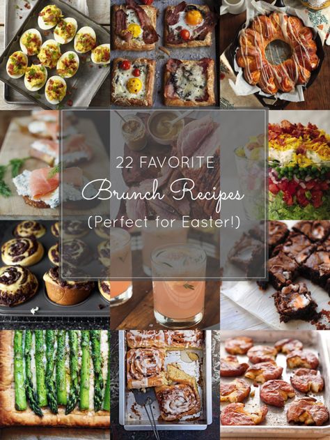 22 Favorite Brunch Recipes - Perfect for Easter! Easter Brunch Recipes, Liturgical Living, Easter Recipe, Easter Appetizers, Brunch Club, Fall Brunch, Easter Menu, Easter Brunch Food, My Favorite Recipes