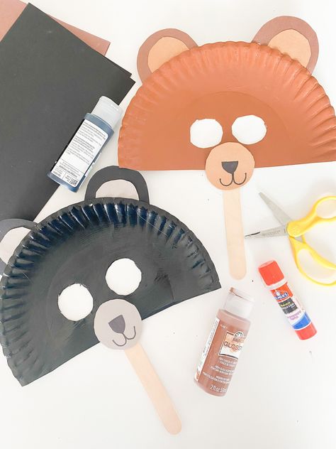 10 SIMPLE Bear Crafts for Preschoolers (2023) - ABCDee Learning Bear Crafts For Preschoolers, Bear Crafts For Kids, Bear Activities Preschool, Bear Crafts Preschool, Hibernation Crafts, Bears Preschool, Teddy Bear Crafts, Polar Bear Craft, Prek Crafts