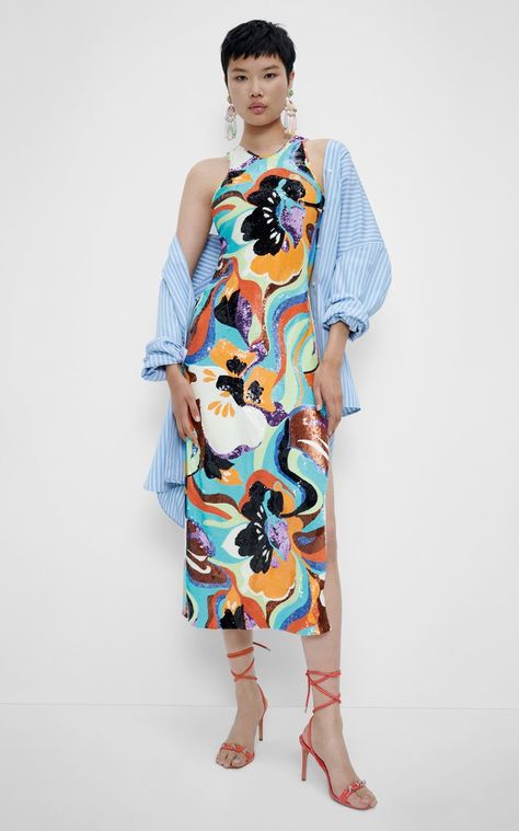 Etro Resort, Creative Clothes, Resort 2023, Flowing Dresses, Print Trends, 2023 Collection, Printed Midi Dress, Moda Operandi, Daily Fashion