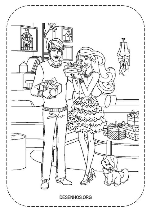 209 desenhos da Barbie para colorir e imprimir! Barbie And Ken, Humanoid Sketch, Pins, Art