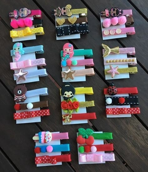 Newborn Hair Bows, Hair Pins Diy, Hair Bows Diy Ribbon, Disney Hair Bows, Girls Hair Bows Diy, Kids Hair Clips, Hair Clips Diy, Bows Diy Ribbon