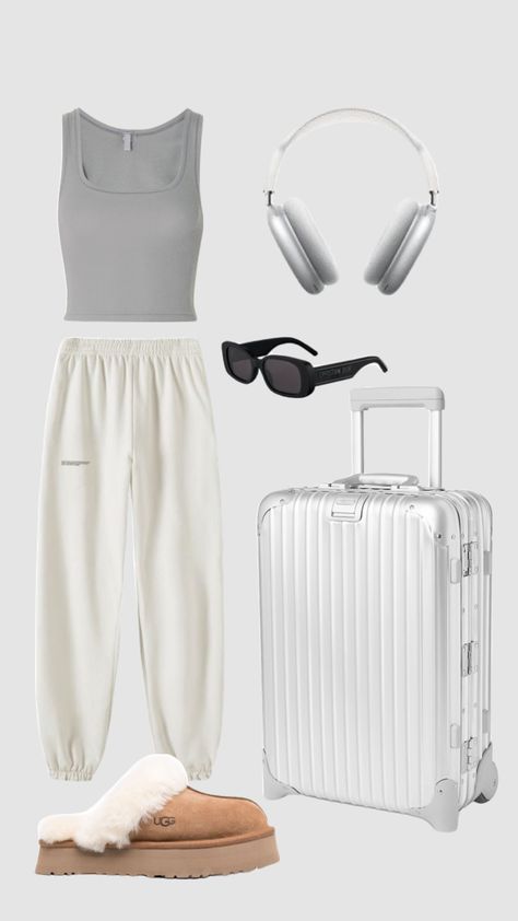 Going To The Airport Outfit, Outfits To The Airport, Airport Outfit Italy, Airport Matching Outfit, Airport Fits Spring, Travel Outfit Inspo Airport Style, Plane Outfit Airport Style Comfy Summer, Bridal Airport Outfit, Airport Asethic