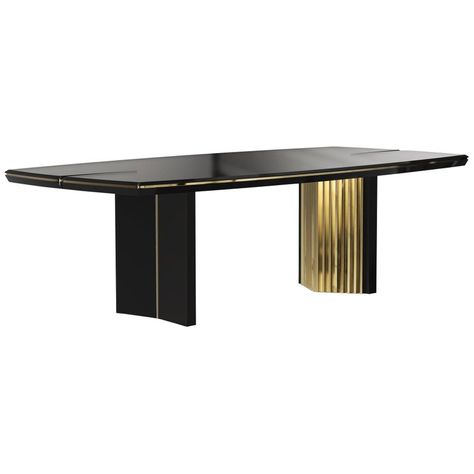 Dining Room Console Table, Brass Dining Table, Dining Room Console, Dining Table Gold, Modern Dining Room Tables, Metal Dining Table, Walnut Dining Table, Dining Table Black, Oak Dining Table