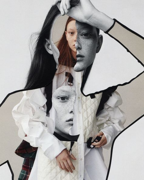 Collage Magazine, Collage Photography, Collage Making, Fashion Portfolio, Fashion Collage, Collage Design, Creative Portraits, Photography Inspo, Graphic Design Posters