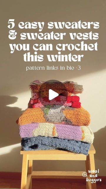 anneli xie & aleksander jaworowski on Instagram: "I always get a ton of DMs asking if my crochet patterns are beginner friendly. and let me be completely honest with you… 🫣😅🤧 THEY ARE! 😌🥰❤️

almost all of my patterns use basic stitches. these are all half double crochet, for example! and tapestry crochet is super easy — i promise. 🎀💖 

here’s five cute crochet sweaters and sweater vests to get you through fall and ready to wear in winter. all patterns are on our website and etsy — link in bio ❤️

#crochet #crochetpattern #crochetersofinstagram #crochetaddict #crochetlove #crochetsweater #crocheting #crochetinspiration" Tapestry Crochet Sweater, Crochet Sweater Vest, Basic Stitches, Crochet Sweaters, Sweater Vests, Tapestry Crochet, Half Double Crochet, Crochet Sweater, Cute Crochet