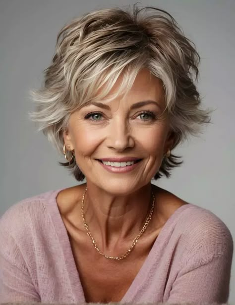 Chic Short Haircuts, Shaggy Short Hair, Short Shag Hairstyles, Hair Today Gone Tomorrow, Hair Older Women, Short Shag, Messy Short Hair, Choppy Hair, Edgy Short Hair