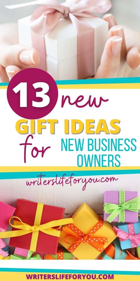 Looking for the perfect gift ideas for a new business owner? Want to find new business gift ideas your new entrepreneur will love? Discover 13 new entrepreneur gift ideas he or she is sure to love. Some are practical gifts, and some are just plain cool tech gifts. You find plenty of good gifts for business owners here. New business gift ideas| gift ideas for opening business via @writerslifeforyou Networking Gifts Ideas, Grand Opening Gift Ideas For Owner, Content Ideas For Gift Shop, Congrats Gift Ideas, Gifts For New Business Owner, New Business Owner Gift Ideas, Gift For New Business Owner, Gifts For Small Business Owners, Swag Ideas For Business