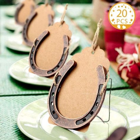 Horseshoe Wedding Favors, Western Party Favors, Western Party Decorations, Horseshoe Gifts, Rustic Table Numbers, Wedding Horseshoes, Vintage Wedding Party, Horseshoe Decor, Rustic Vintage Wedding