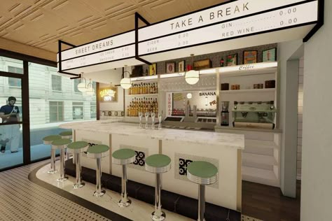 NYC Diner Old John’s Luncheonette Returns to the UWS Next Month - Eater NY Diner Counter Design, Modern Diner Aesthetic, Modern Diner Design, Old Diner Aesthetic, Huevos Ranchero, Diner Counter, Retro Diner Decor, Diner Nyc, Diner Interior