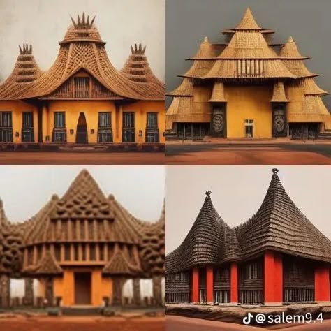 African Houses Architecture, African Building Architecture, African City Concept Art, Modern African Architecture, Ancient African Architecture, Afrocentric Architecture, African Architecture Modern, Afrofuturism Architecture, West African Architecture