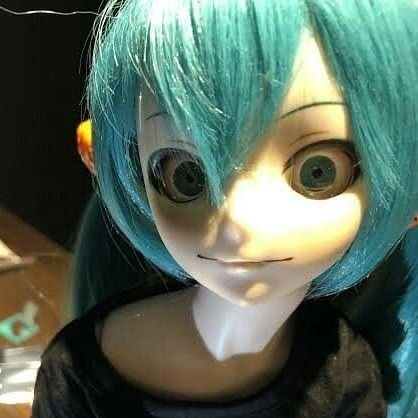 Miku Doll, Hatsune Miku, Blue Hair, Hair, Blue, Black