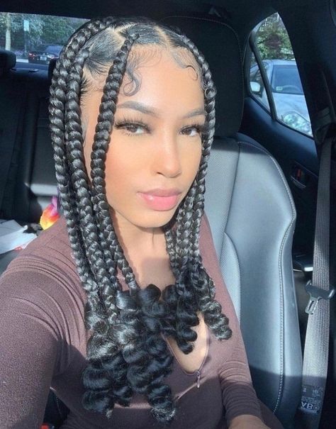 Easy to wear Natural looking scalp Made on full lace Glueless lace wig #hairdesign #cutehairstyle #hairideas Jumbo Knotless, Coi Leray, Jumbo Braiding Hair, Short Box Braids, Cute Braided Hairstyles, Braids Hairstyles Pictures, Cute Box Braids Hairstyles, Jumbo Braids, Protective Hairstyles Braids