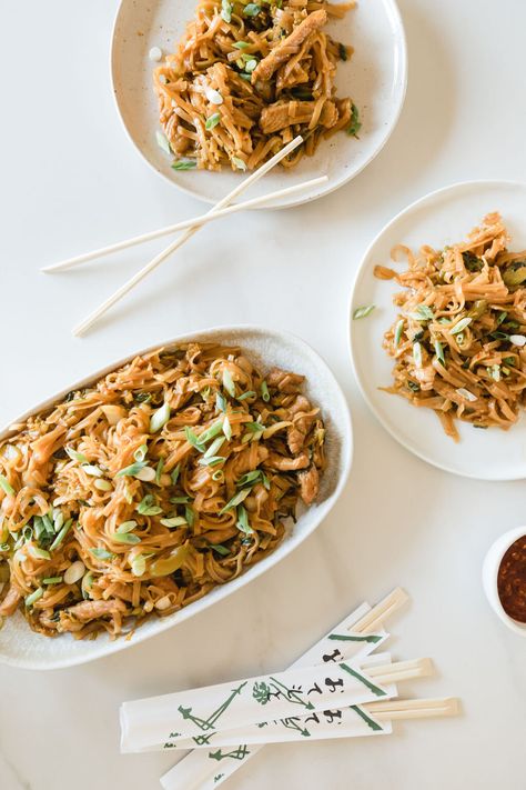 Rice Noodle Stir Fry with Napa Cabbage and Pork | Hitchcock Farms Rice Noodle Stir Fry, Napa Cabbage Recipes, Cabbage And Noodles, Rice Noodles Stir Fry, Noodle Stir Fry, Pork Noodles, Cabbage Stir Fry, Spring Recipe, Rice Noodle