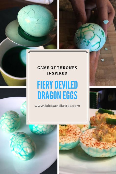 Deviled Dragon Eggs. Game of Thrones party food. Colorful Meals, Garden Party Recipes, Game Of Thrones Party, Dragon Birthday Parties, Fantasy Party, Dragon Eggs, Got Party, Dragon Birthday, Dragon Party