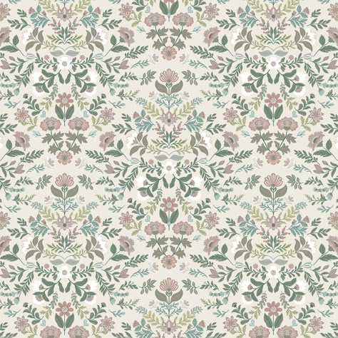 Floral Trellis Wallpaper, Non Toxic Wallpaper, North And Finch Wallpaper, Kitchens With Wallpaper, Real Wallpaper, Cottage Core Wallpaper, Savannah House, Wildflower Wallpaper, Colonial Cottage