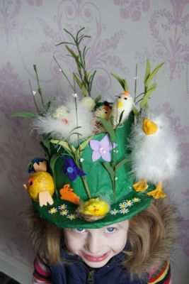 Juliana's Easter Bonnet - Easter Bonnets - Netmums #easterbonnet Spring Bonnet Hat Ideas, Easter Bonnet Ideas, Easter Bonnets For Boys, Easter Bonnet Competition, Easter Hat Parade, Easter Bonnets, Crazy Hat, Easter Hat, Crazy Hat Day