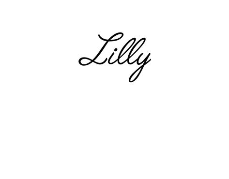 Lilly Name Tattoo, Lily Name Aesthetic, Lily Name Tattoo, Lilly Name, Snape Aesthetic, Matching Ideas, Lillies Tattoo, Cursive Tattoos, Lily Tattoo